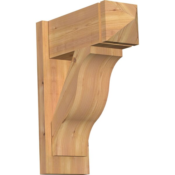 Ekena Millwork Funston Smooth Arts and Crafts Outlooker, Western Red Cedar, 7 1/2"W x 18"D x 22"H OUT08X18X22FST03SWR - main